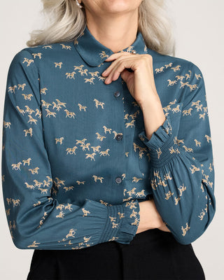Pendleton Zoe Wild Horses Blouse