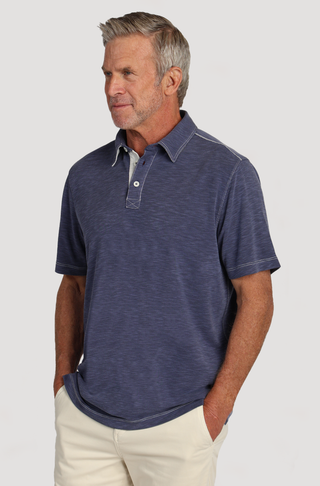 True Grit Sueded Dobby Tencel Polo