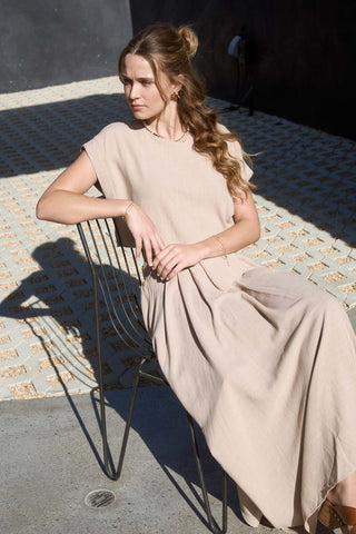 Jennifer Cropped Linen Top