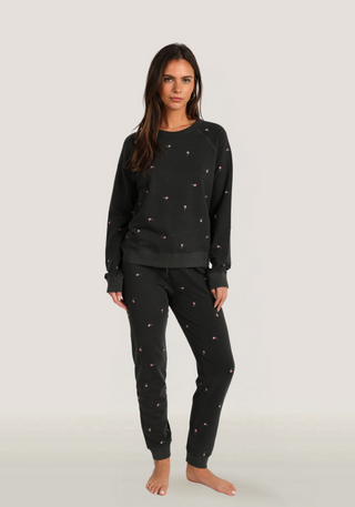 Dylan Chloe Embroidered Jogger