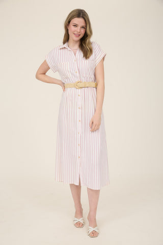 Lindsay Belted Midi Dress