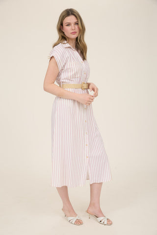 Lindsay Belted Midi Dress