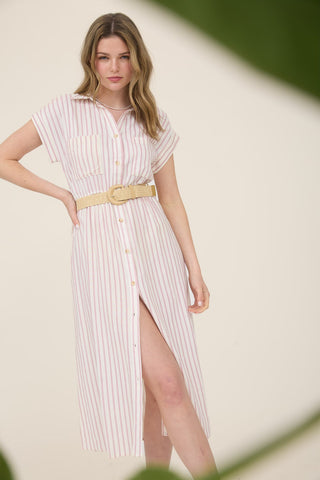Lindsay Belted Midi Dress