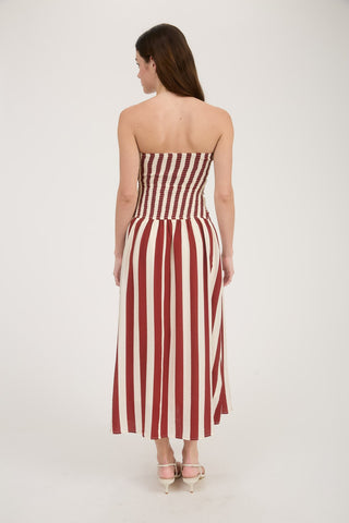 Tess Striped Midi Dress