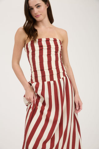 Tess Striped Midi Dress