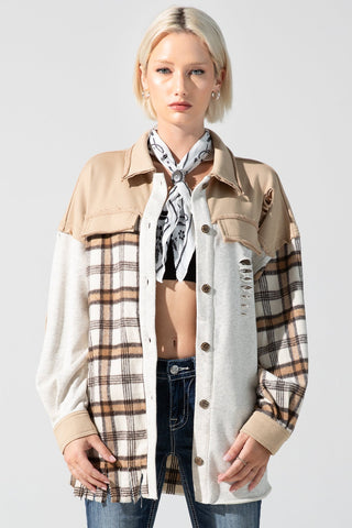 Miss Me Adrian Flannel Jacket