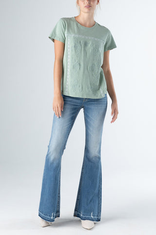 Miss Me Kali Embroidered Top