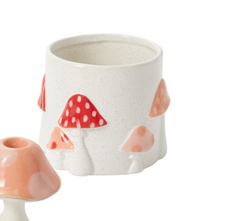 Cheerful Mushroom Pot