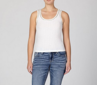 Miss Me Jenny Embellished Tank