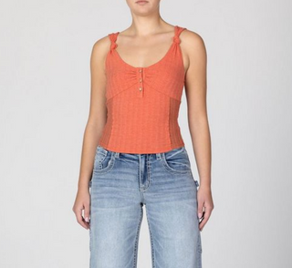 Miss Me Lanna Knotted Tank