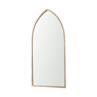 Mercana Giovanna Gold Metal Frame Pointed Arch Vanity Mirror
