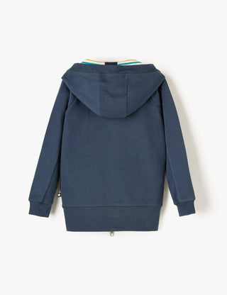 Commons Kids GOTS Organic Cotton Zip-Up Long Hoodie