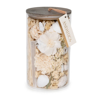 Andaluca Potpourri Sola Flower and Gem Sandalwood Jar
