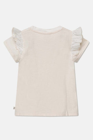 My Little Cozmo Girls Slub Ruffle Tee