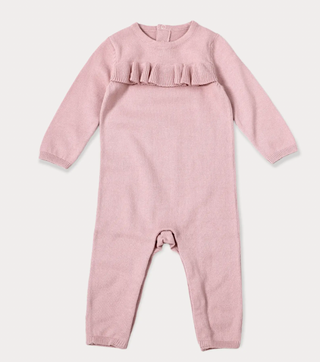 Viverano Milan Knit Ruffle Jumpsuit