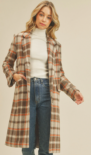 Brienna Plaid Coat