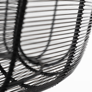 Mercana Camila Black Metal Mesh Four Bulb Chandelier