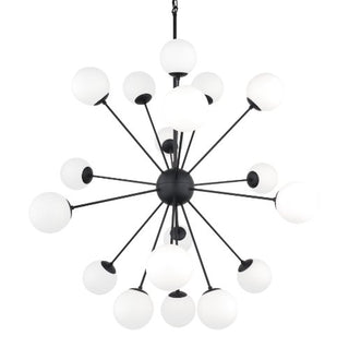 Mercana Barbara Frosted Glass Globe 18 light Chandelier