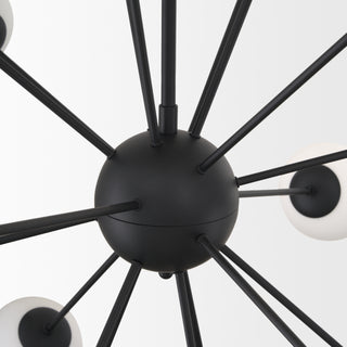 Mercana Barbara Frosted Glass Globe 18 light Chandelier