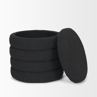 Mercana Elise Boucle Upholstered Storage Ottoman