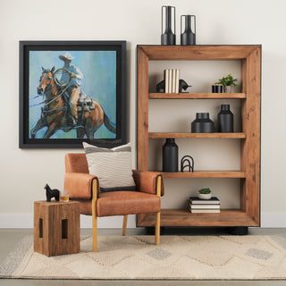 Mercana Watlan Natural Wood Accent Stool