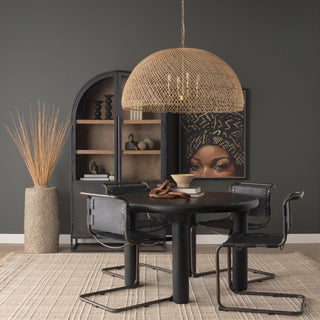 Mercana Thad 4 Light Woven Rattan Chandeliers