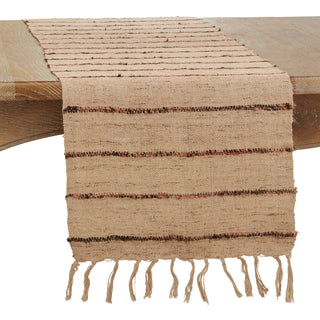 Table Runner Earthy Stripe Design