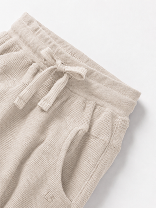 Little Bipsy Baby Boys Cream Waffle Jogger
