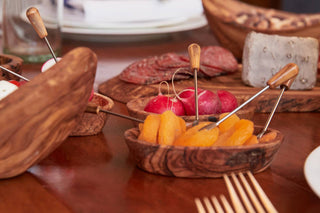 Verve Italian Olivewood Aperitivo Bowl Set