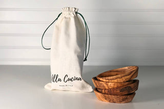 Verve Italian Olivewood Aperitivo Bowl Set