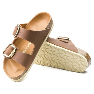 Birkenstock Arizona Big Buckle Oiled Leather in Cognac