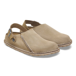 Birkenstock Lutry Premium Suede in Grey Taupe