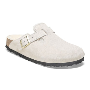 Birkenstock Boston Shearling in Antique White