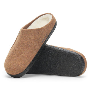 Birkenstock Zermatt Shearling Wool Felt in Toffee Melange