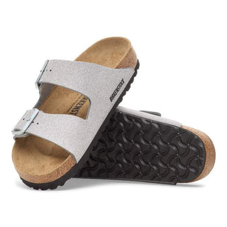 Birkenstock Arizona Synthetic Glitter in Silver