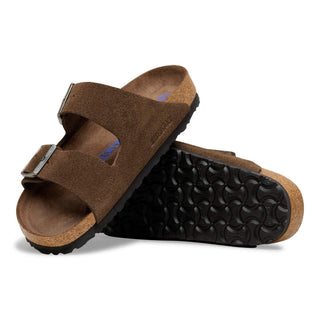 Birkenstock Arizona Soft Bed Suede Leather in Carafe