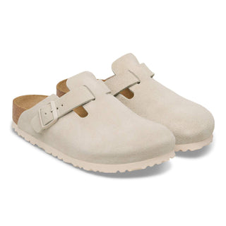 Birkenstock Boston Suede Leather in Oyster