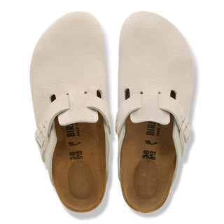 Birkenstock Boston Suede Leather in Oyster