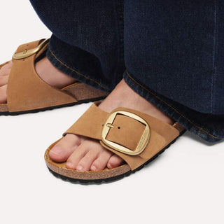 Birkenstock Madrid Big Buckle in Floral Pattern Mink