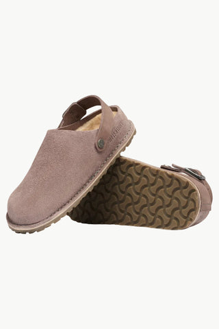 Birkenstock Lutry Premium Shearling in Faded Purple