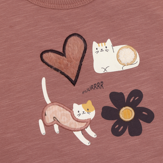 Minymo Baby Girls Kitten Sweatshirt