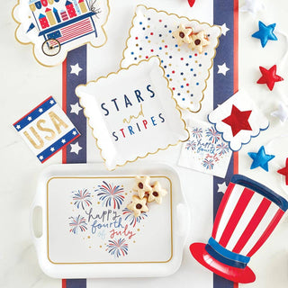 Patriotic Bamboo Tray