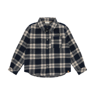 Minymo Boys Blue Check Overshirt