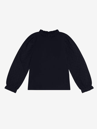 Minymo Girls Cuff Sleeved Tee