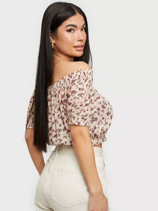 Vero Moda Alice Off Shoulder Cropped Top