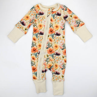 Earthy Lily Baby Pajamas