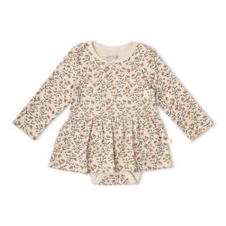 Organic Bodysuit Dress Legging Rustbloom Set