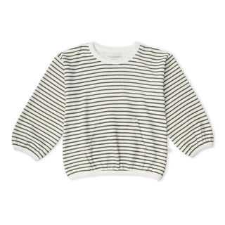 Organic Slouch Olive Stripe Set