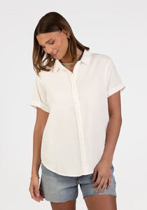 Dylan Ellis Dot Roll Sleeve Top