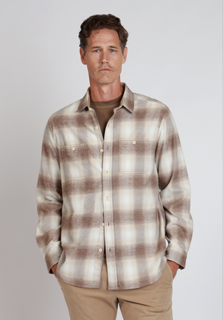 True Grit Sean Fireside Brushed Flannel Shirt